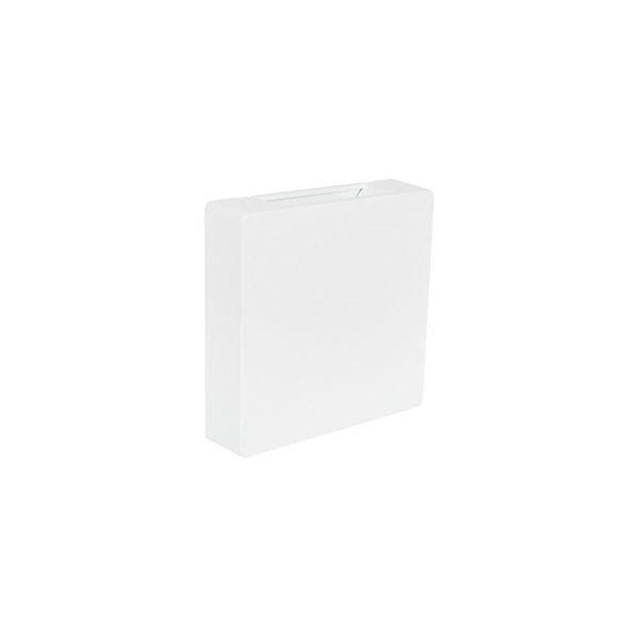 Arandela Cleanled Branco Quadrado 3w 3000k Abs 2 Fachos Ip65 - Blumenau Iluminação