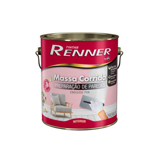 Massa Corrida Pva 25110 3,6kg- Renner