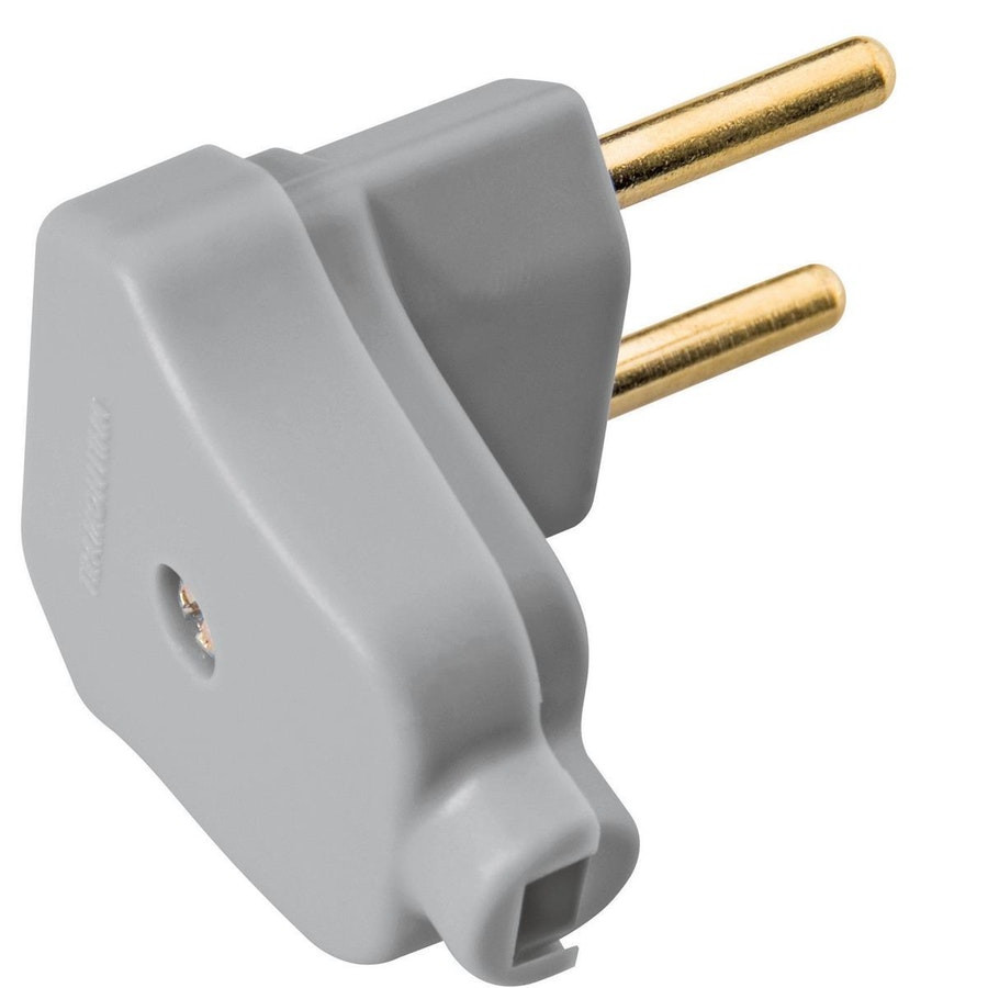 Plugue Angular 2p 10a250volts Cor Cinza - Tramontina