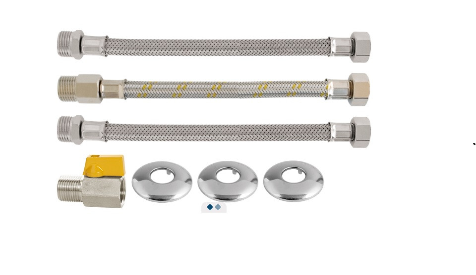Kit Ligacao Aquecedor 1/2 40cm Blukit