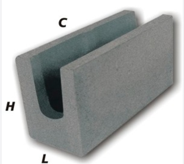 Bloco Estrutural Canaleta