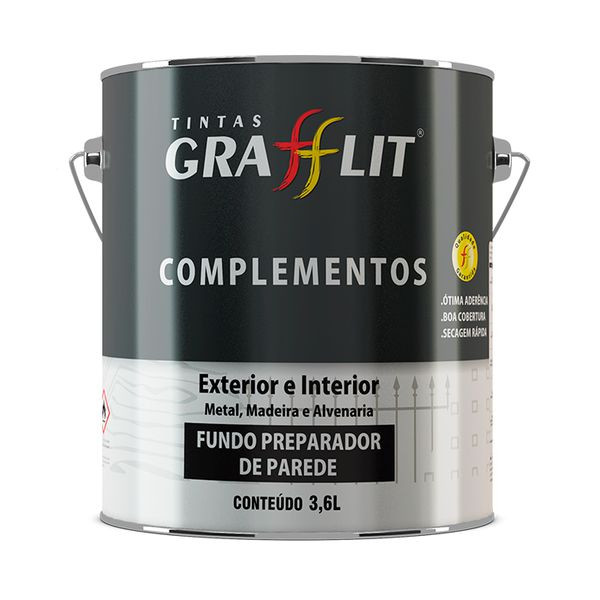 Fundo Branco Base D' Agua 3,6lt Grafftex