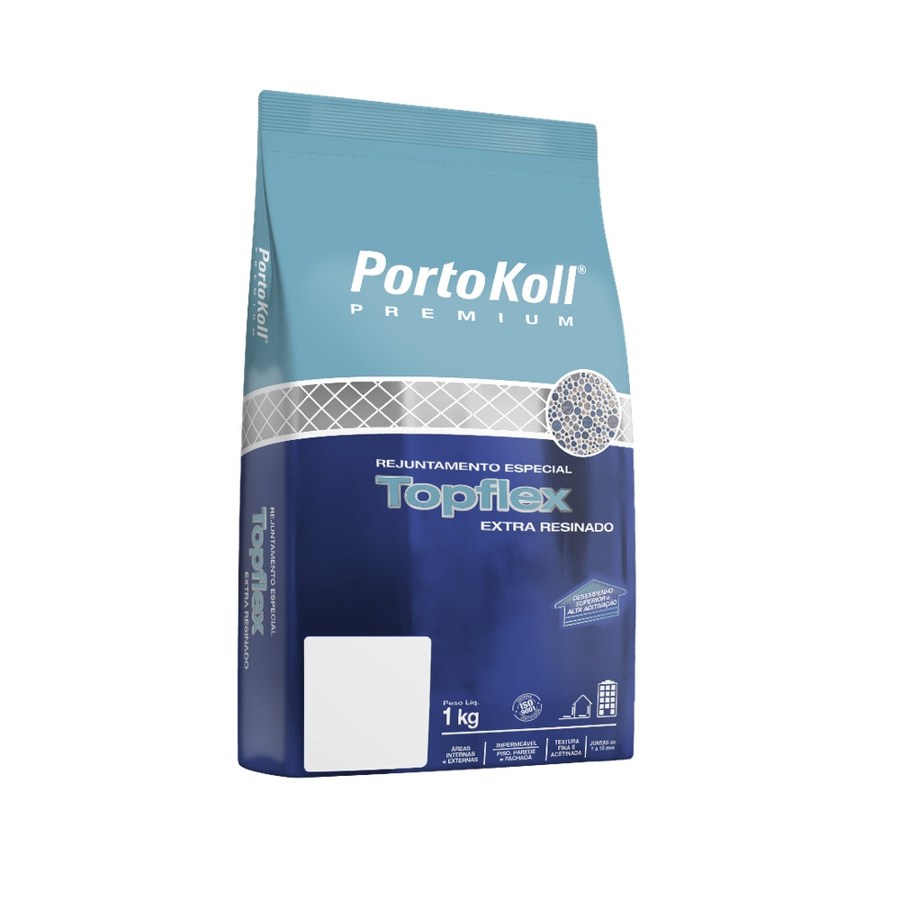 Rejunte 1kg Resinado Areia Topflex Portokoll