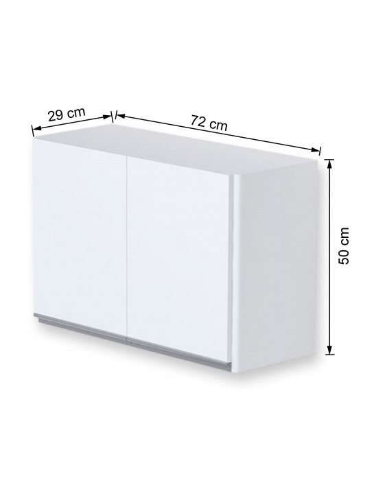 Armario Aereo Amelia 72cm 2 Portas Aj Rorato