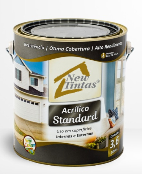 New Tintas Standard Acr Semi Brilho Branco 3,6lt