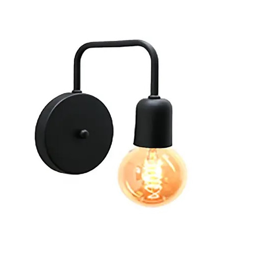 Arandela Caisma Charlo Preto Fosco (lampada ñ Inclusa)