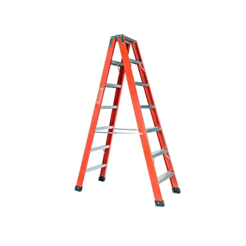 Escada Abrir 1,80mt Fibra 6 Degraus (modelo Tesoura)