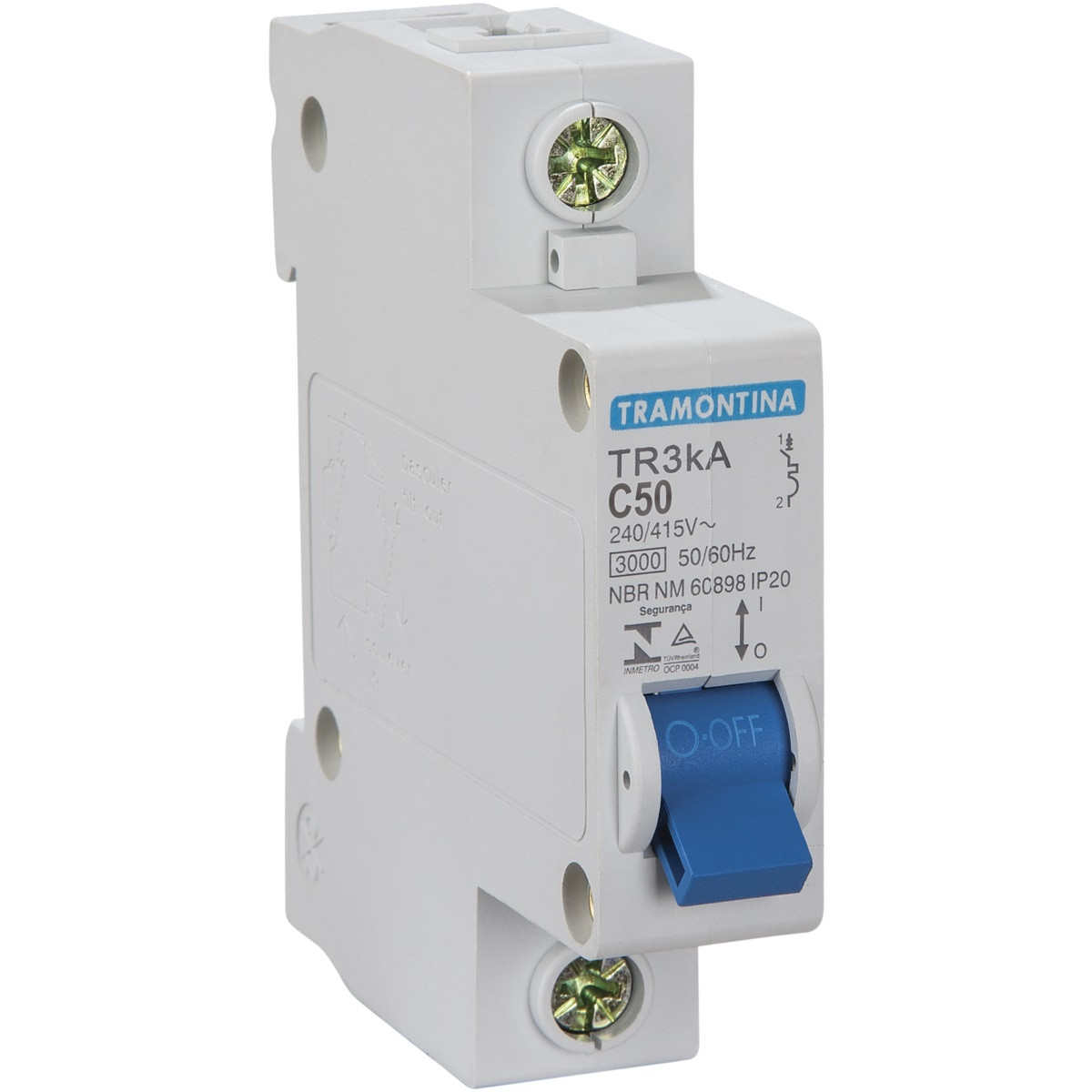 Disjuntor 1 X 50a Unipolar 6k Din