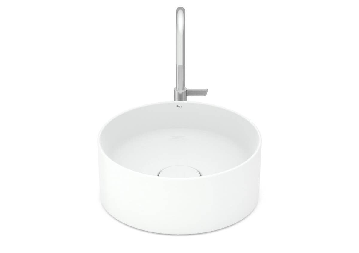 Cuba de Apoio Redonda T1 30cm - Branco - Roca