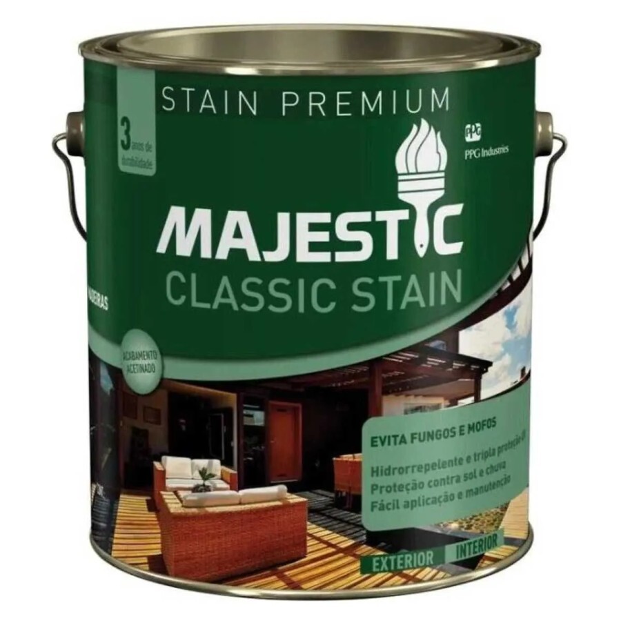 Verniz Stain Classic  Majestic  Natural 3,6l - Mj6740.01