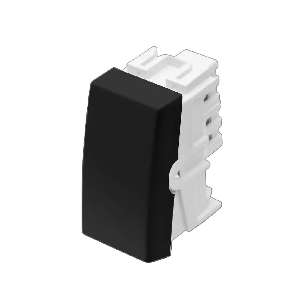 Módulo Interruptor Simples Fame  - 4027 Habitat Black