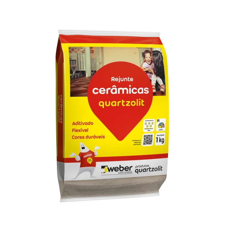 Rejunte Quartzolit Porcelanatos e Cerâmicas 1kg - Palha