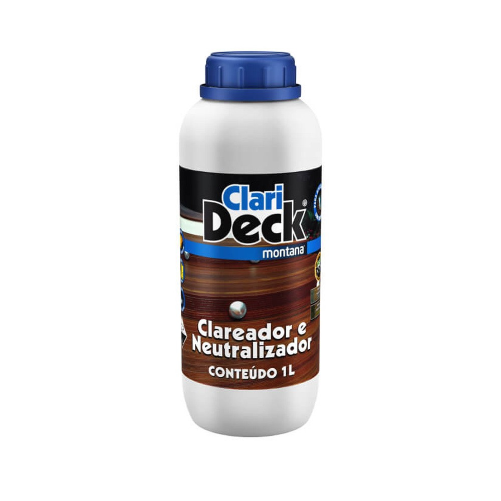 Clareador e Neutralizador P/ Madeiras Clarideck 1lt Montana