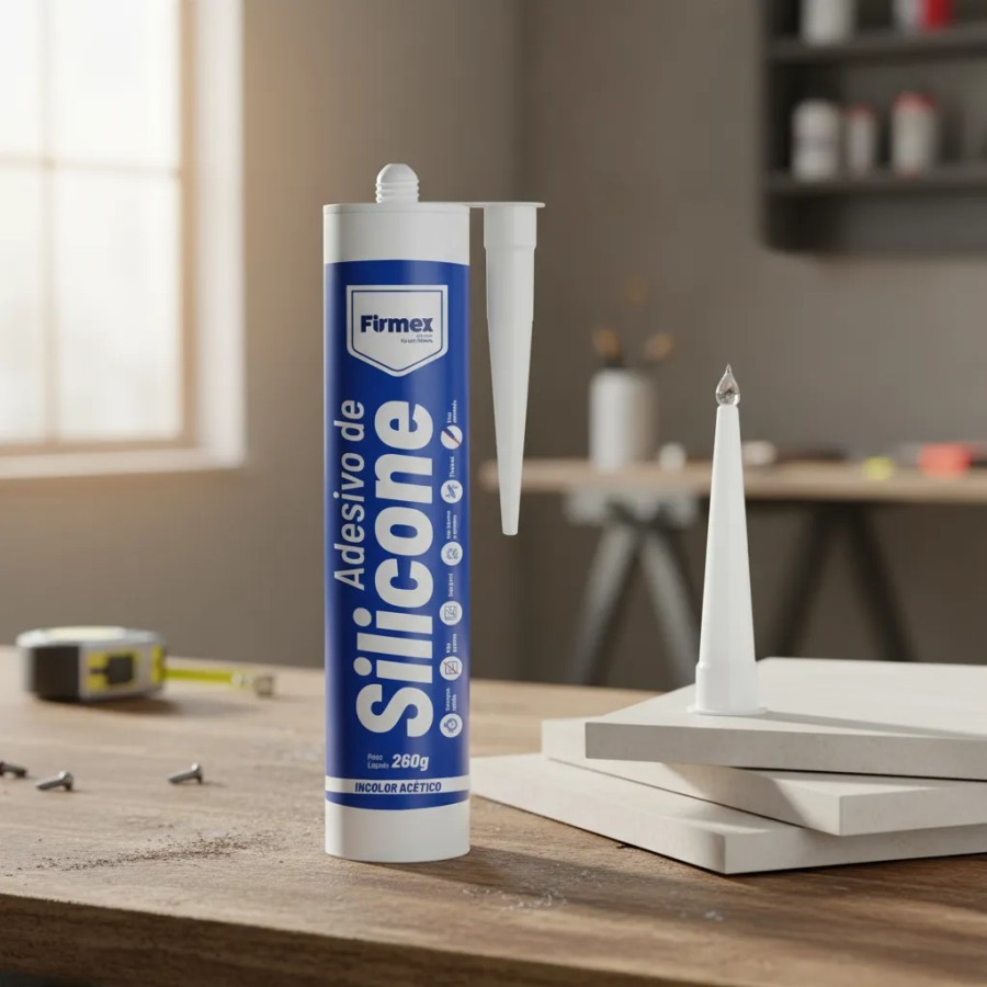 Silicone  Acetico Uso Geral Firmex Transp 260 Gr