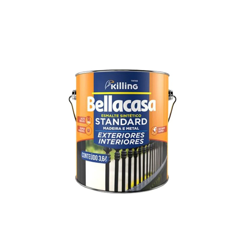 Tinta Esmalte Killing Bellacasa Brilhante Branca - 3,6lt