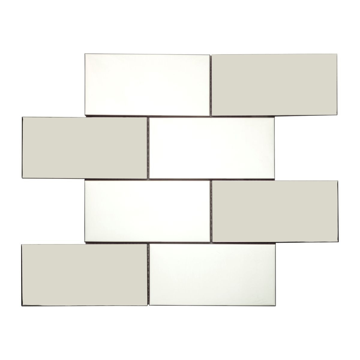 Pastilha Luzzo Jazz Brick Silver - 30x30cm