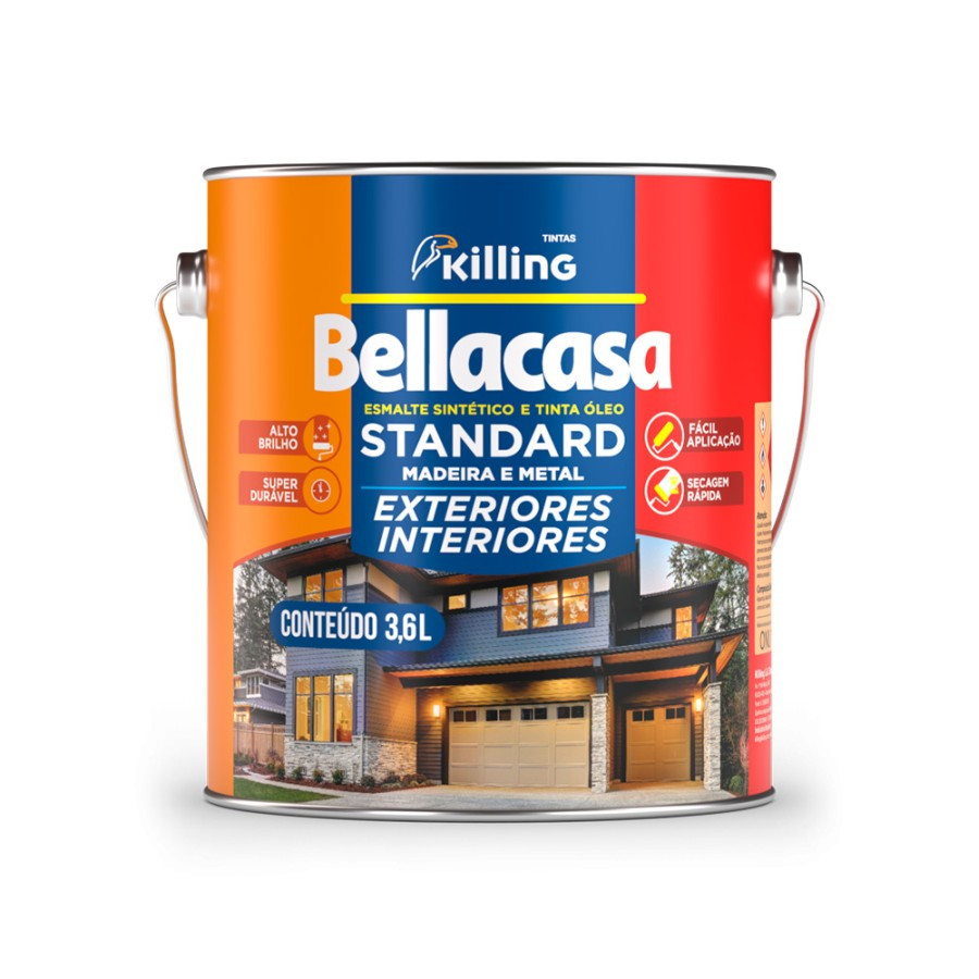 Tinta Esmalte Killing Bellacasa Brilhante Conhaque - 3,6lt