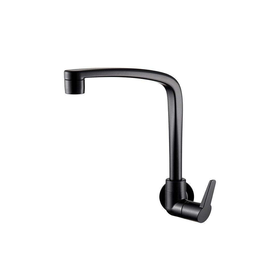 Torneira Lorenzetti Flatt Parede 1168 C71 - Preto Fosco