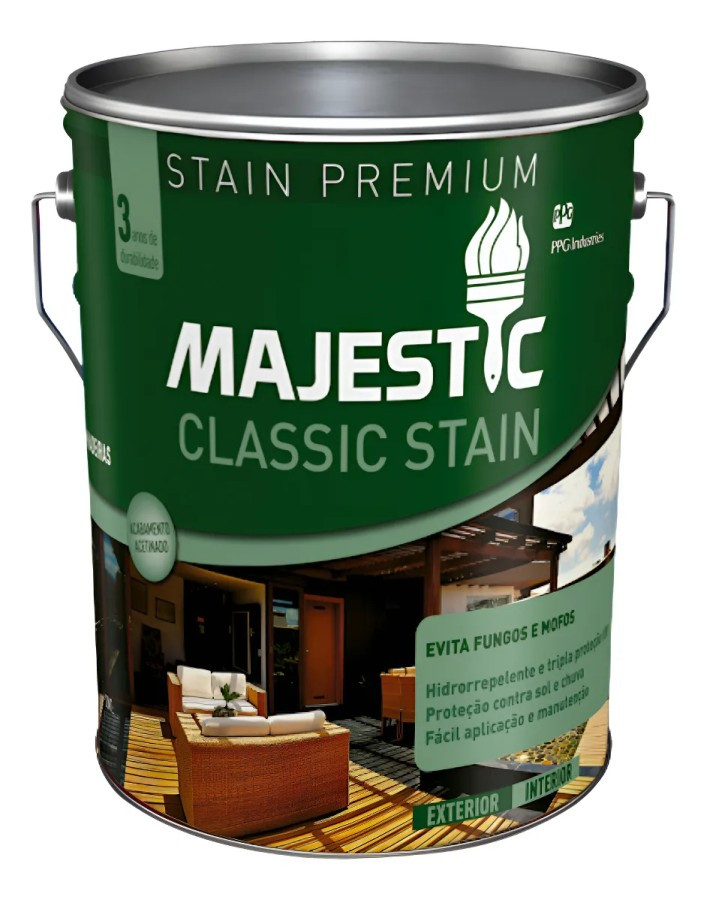 Verniz Stain Classic Majestic Natural 18l - Mj6740.52
