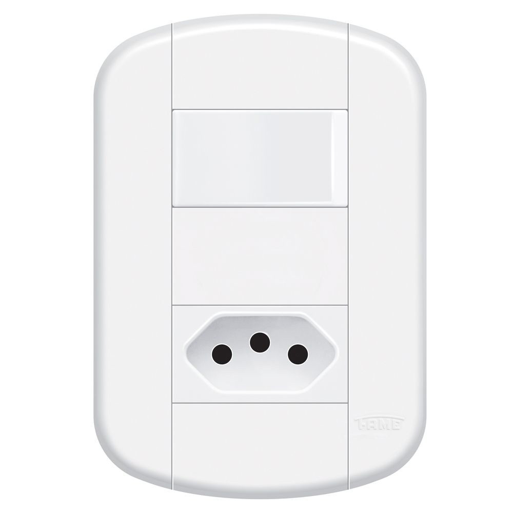 Interruptor Simples com Tomada 20a Fame - 3925 Blanc