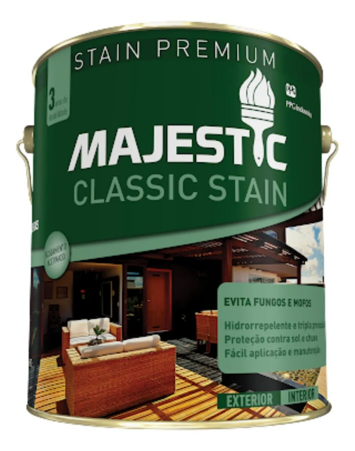 Verniz Majestic Stain Classic  Ac. Incolo 18l - Mj6749.52