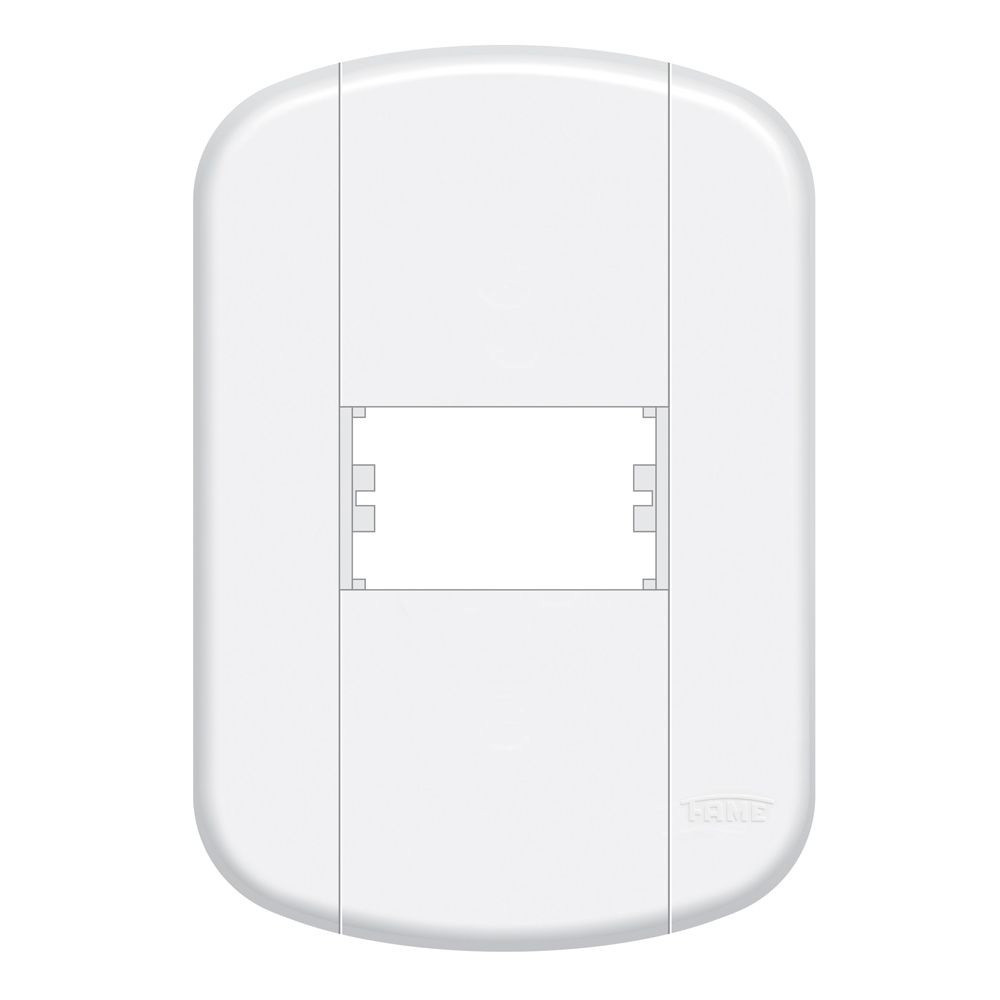 Placa 4x2 com Suporte para 1 Módulo - 3935 Blanc
