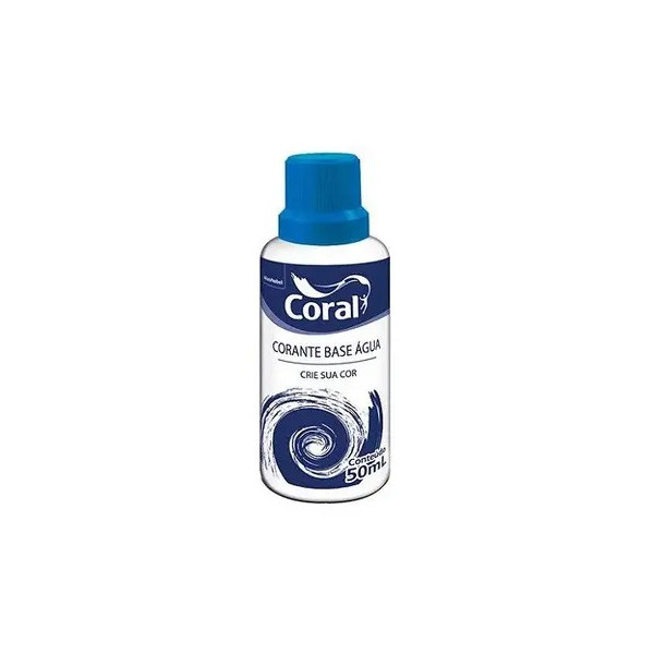 Corante Liquido água 50ml Coral Azul