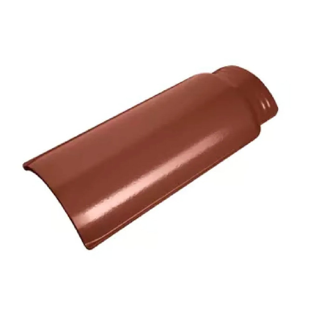 Cumeeira Cerâmica Esmaltada Cejatel Premier Wave Bordô