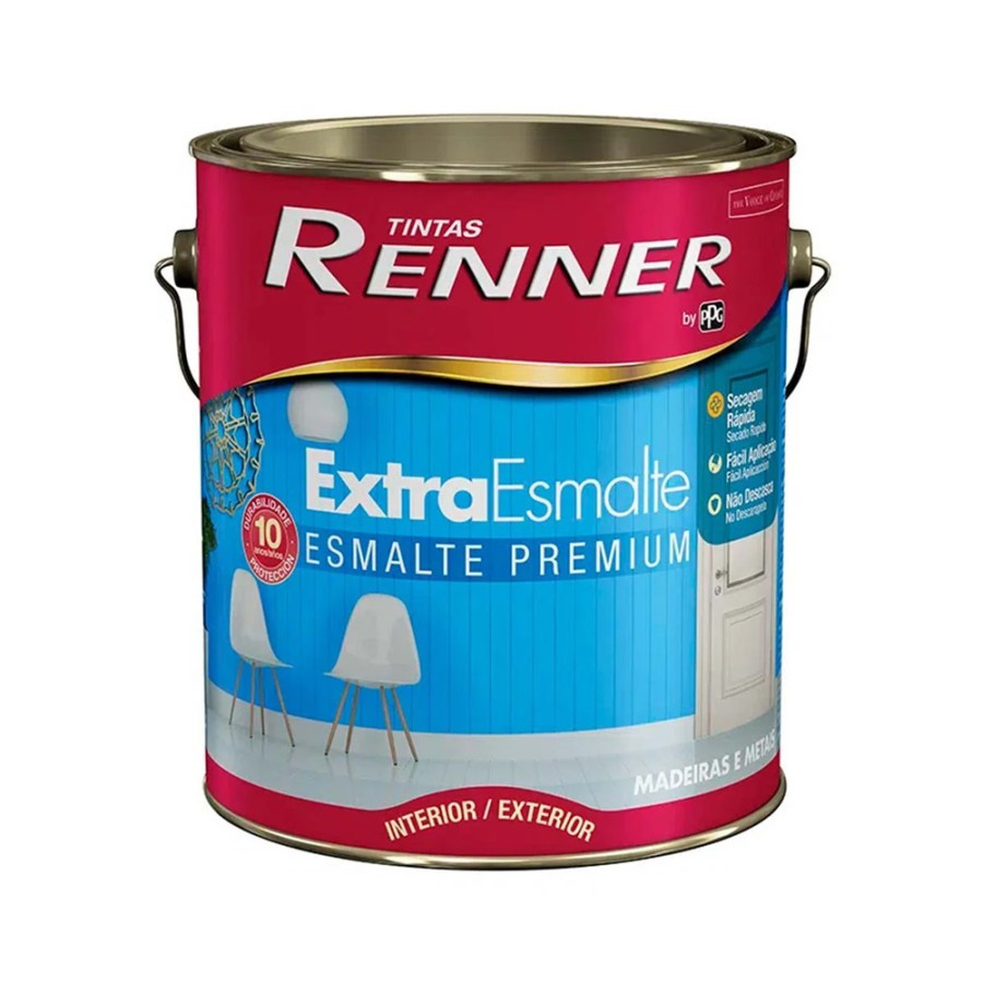 Esmalte Extra Brilhante Renner Branco - 3,6lt
