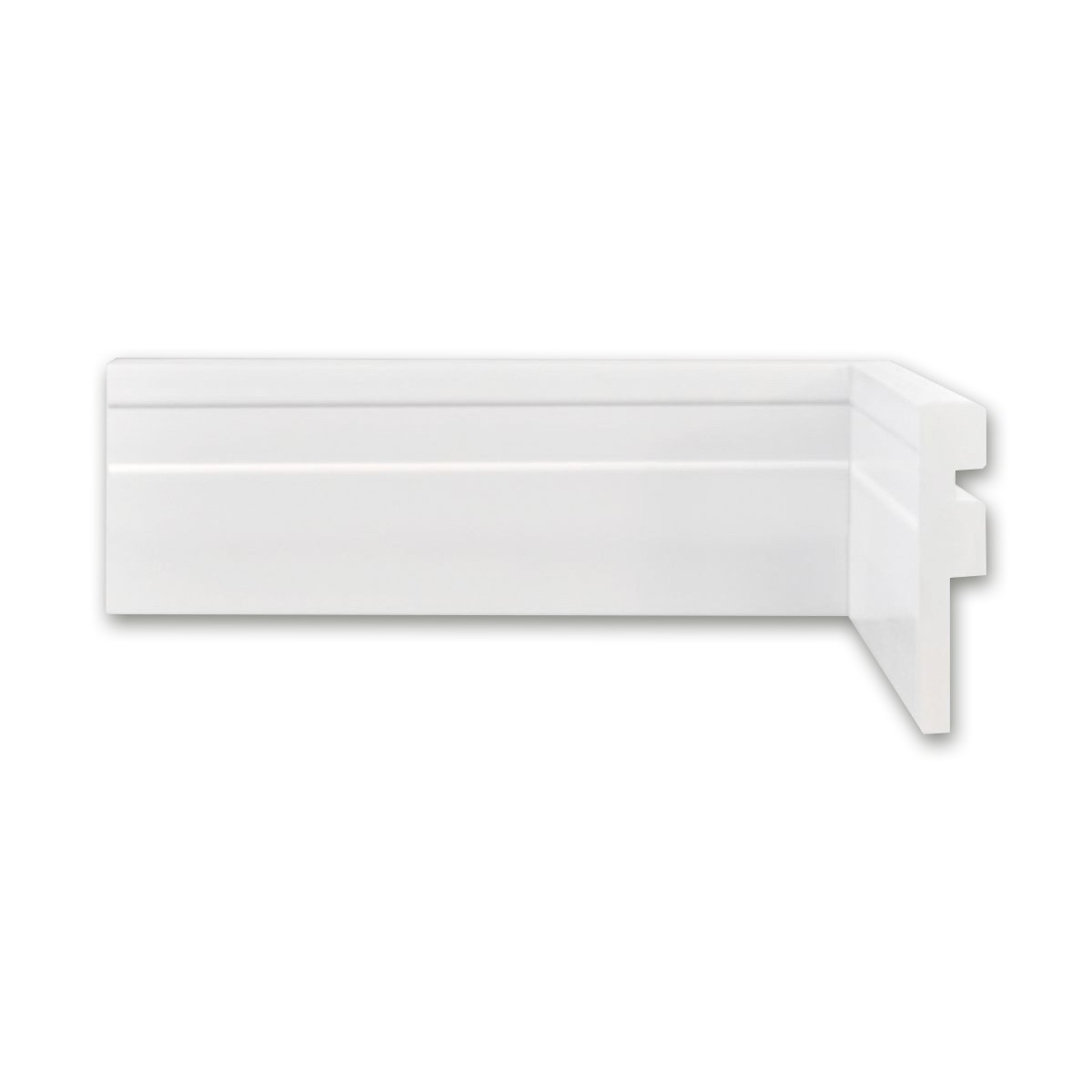 Rodape Bazze Frisado Pvc 15cmx15mm Branco