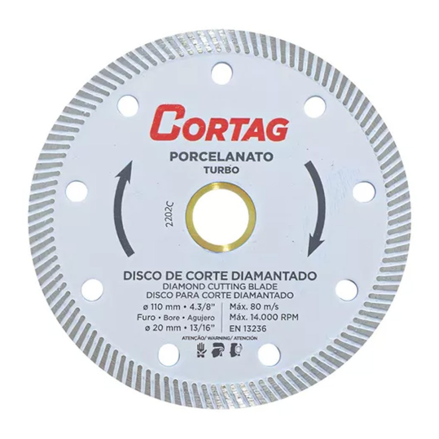 Disco Diamantado Porcelanato Cortag Branco