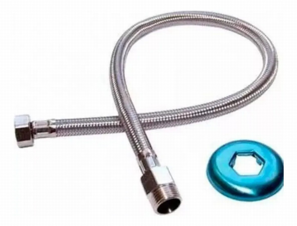 Engate Flexivel 60cm Trancado P/ Agua Quente 250108-412 Blukit