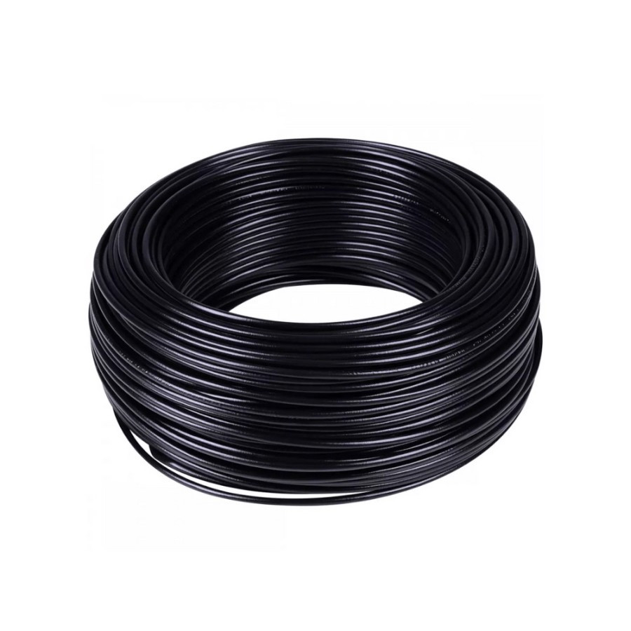 Fio Cabo Flex 10mm - Preto Valor Metro