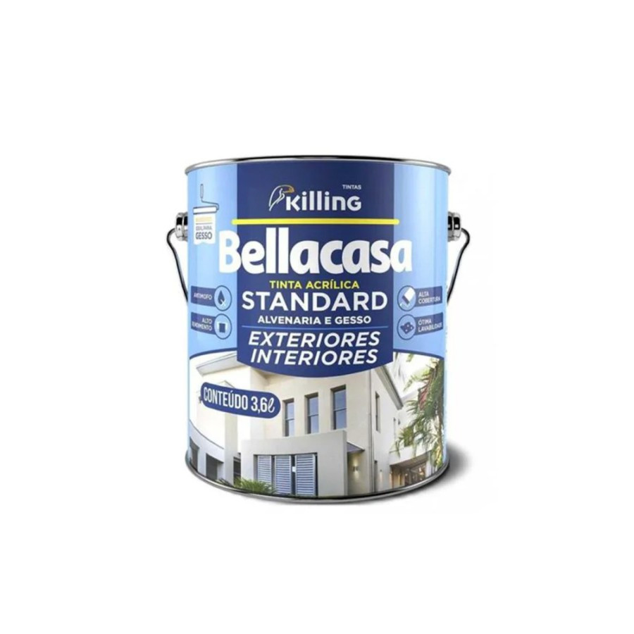 Tinta Acrilica Killing Bellacasa Fosca Branca - 3,6lt