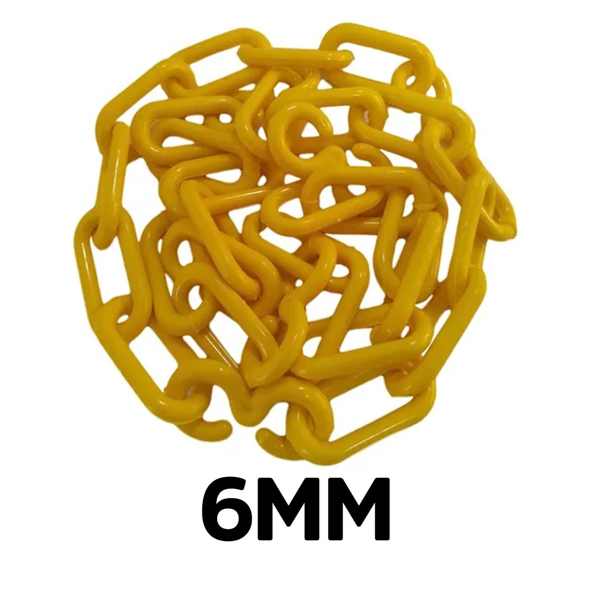 Corrente Plástica 6mm Metasul - Amarela Valor Metro