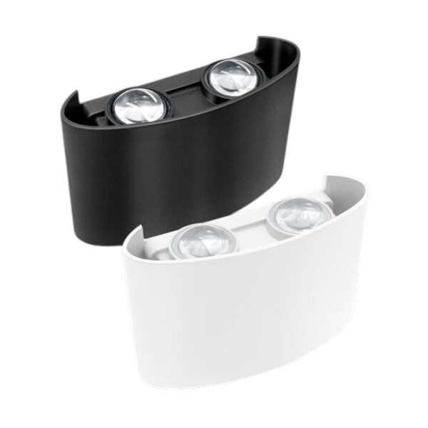Arandela Lentille Sobrepor 2 / 4w 3000k - Branco