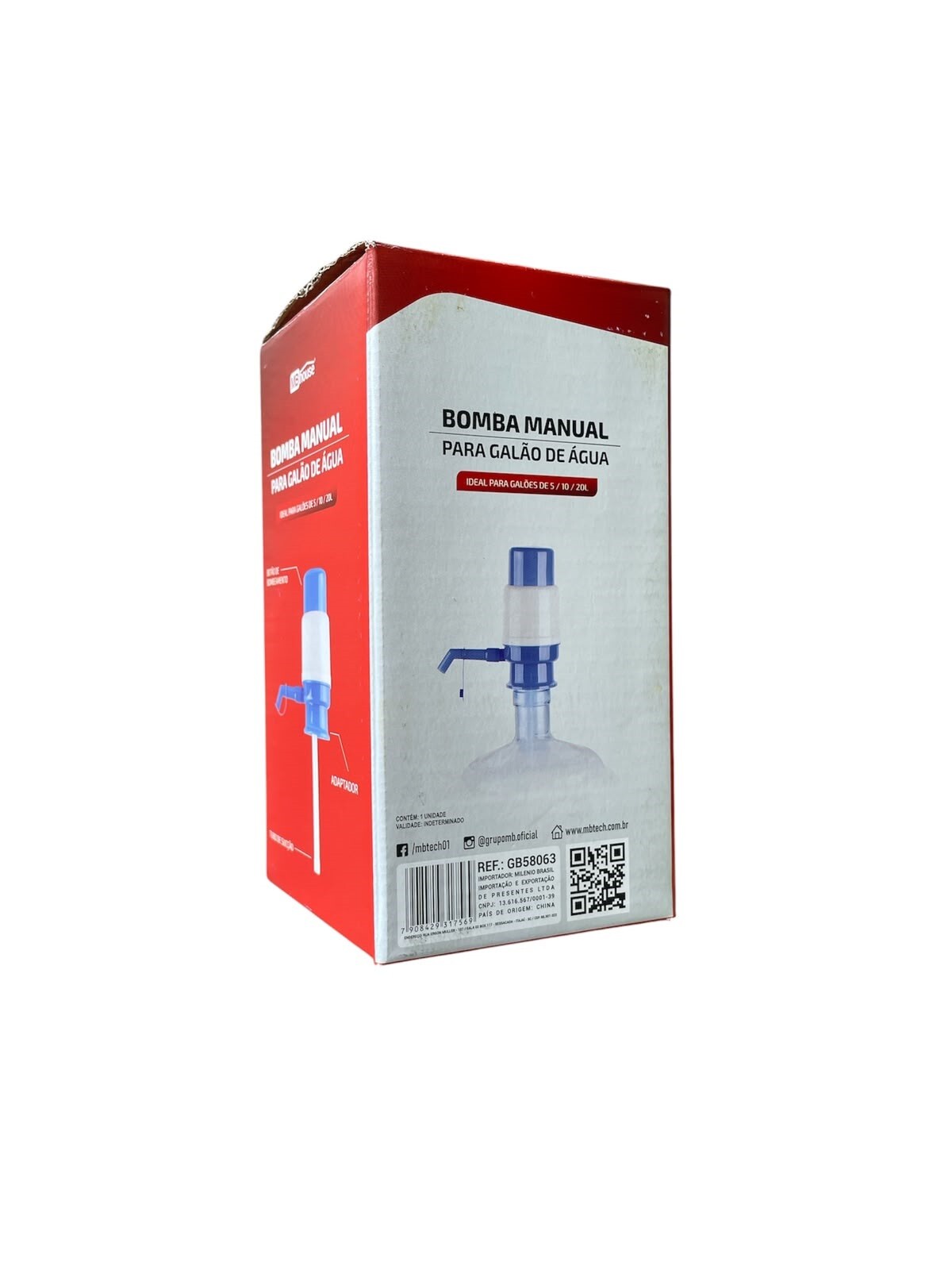Bomba Manual para Galão Agua 10/20l