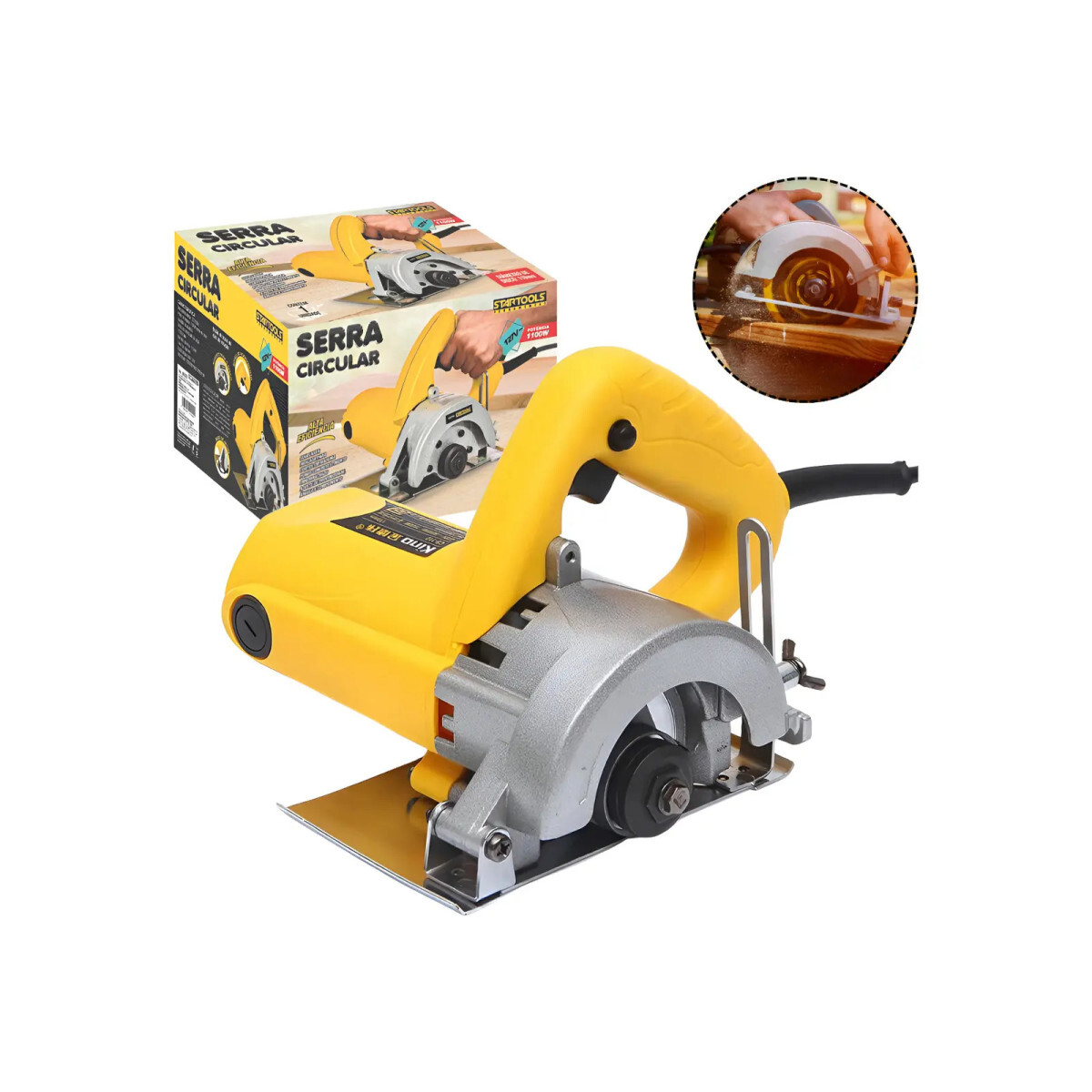Serra Circular Profissional 1100w 110v 60hz P/ Madeira Cor a