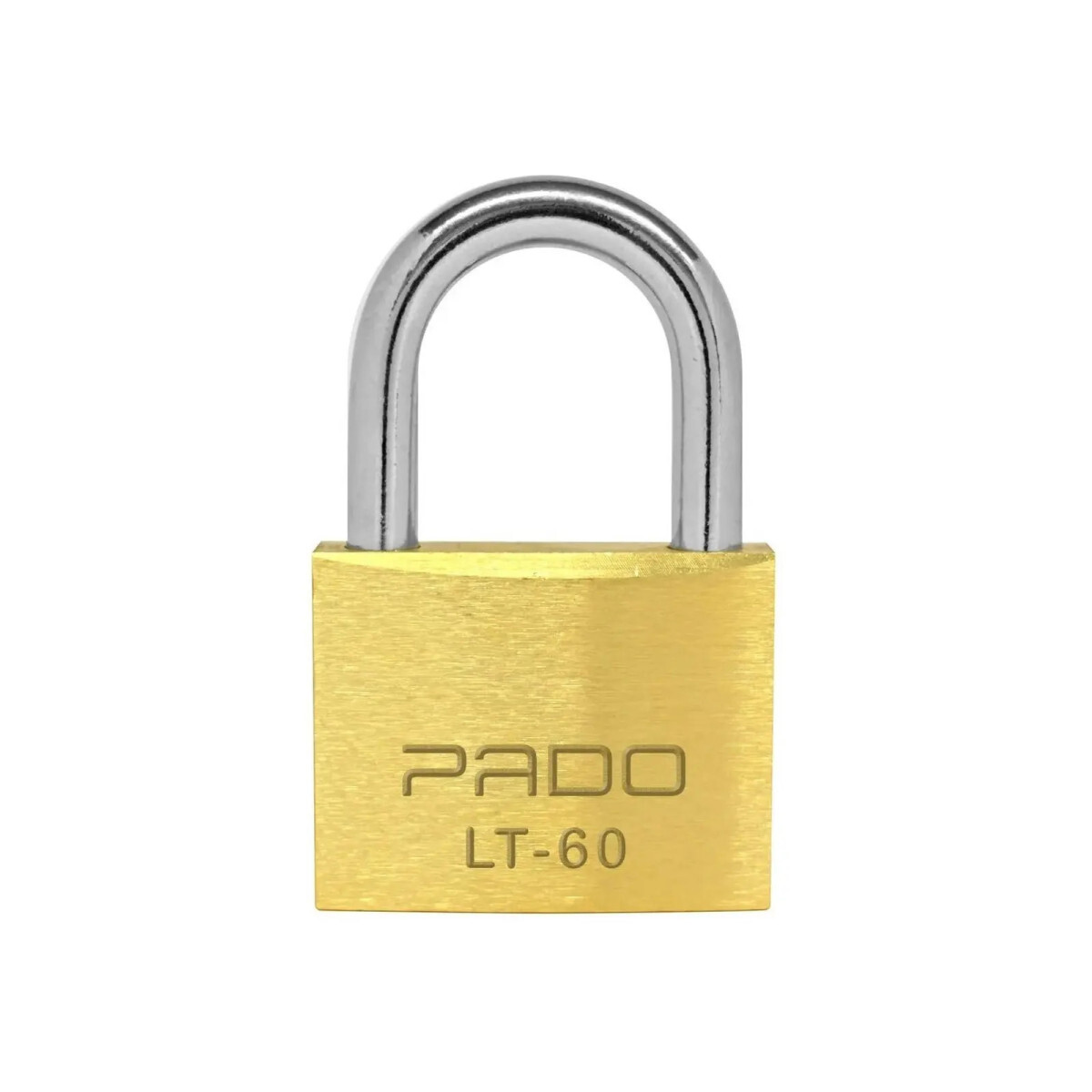 Cadeado Pado 60mm Latão Cromado Alta Segurança Abnt