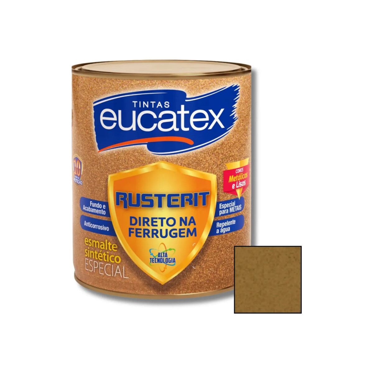 Tinta Antiferrugem Rusterit Eucatex 0,9l para Ferrugem Bronze