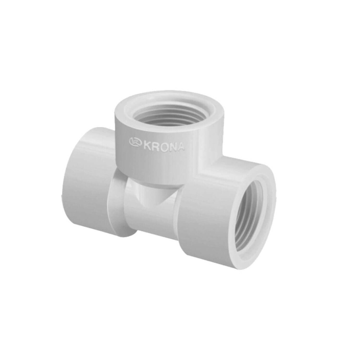Kit com 20 Conexões Tê Roscável 3/4 Krona Pvc Branco Instala