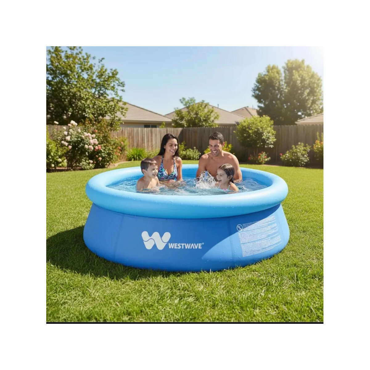 Piscina Inflável Redonda Westwave 1400l Azul 183x63cm Pvc Fa
