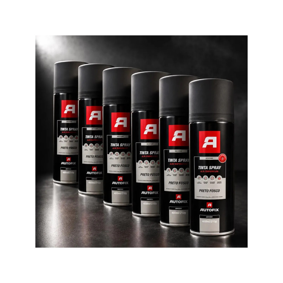 Tinta Spray Alta Temperatura Lev&uze 400ml Branco
