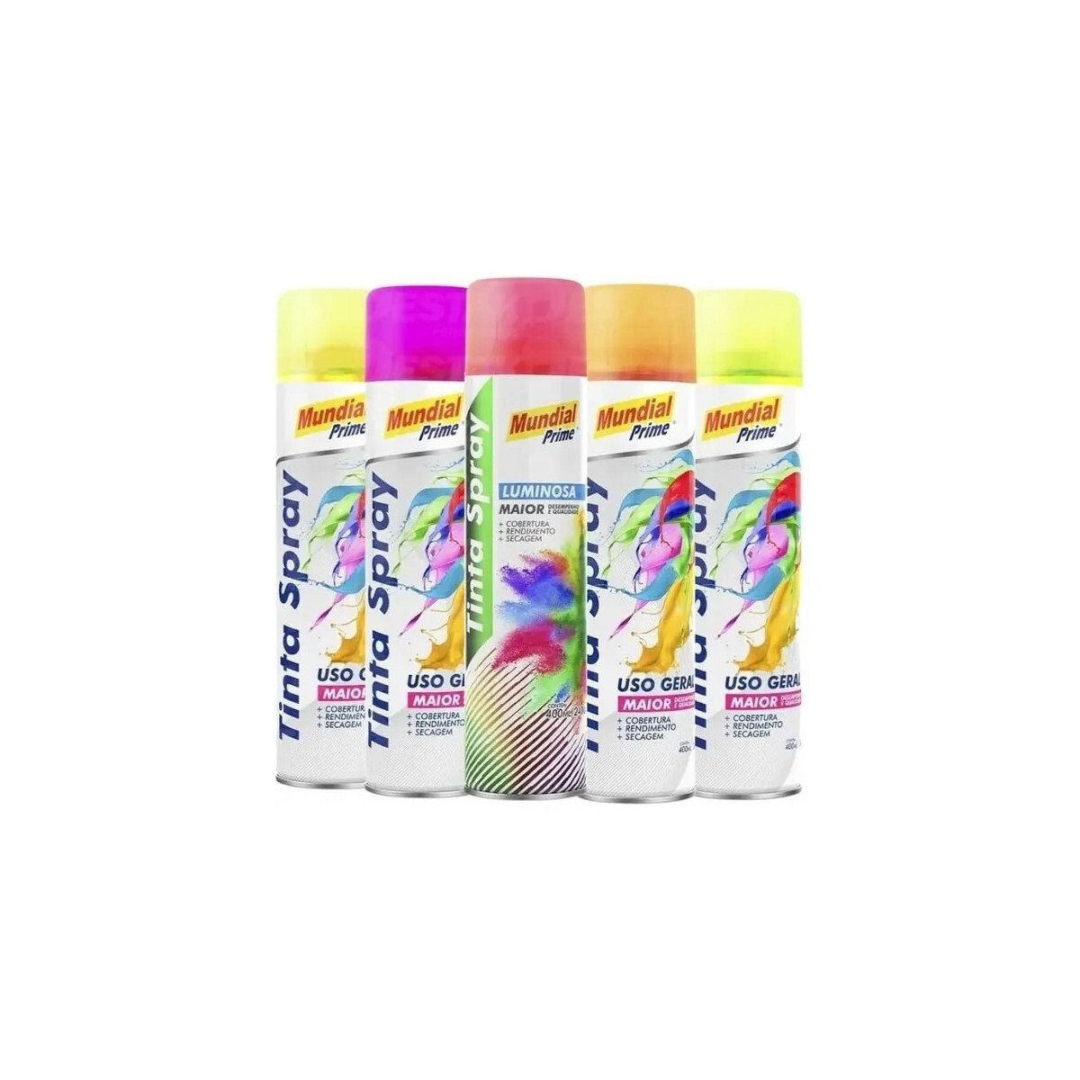 Tinta Spray Lev&uze Luminoso Pink 400ml - Cor Rosa Vibrante