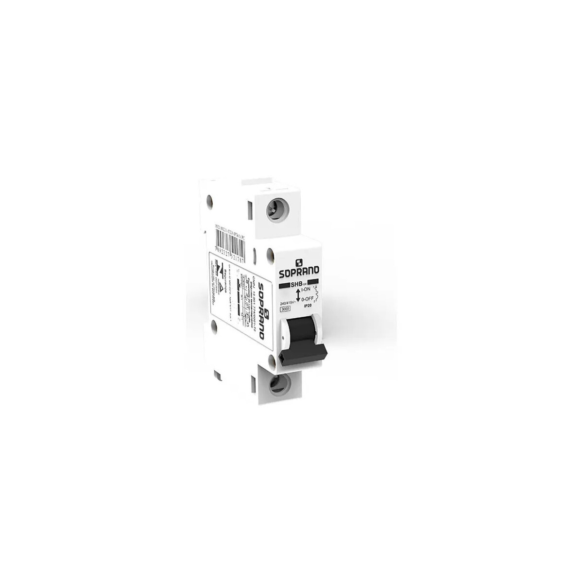 Disjuntor 06a Din Unipolar 1 Polo Curva C Soprano