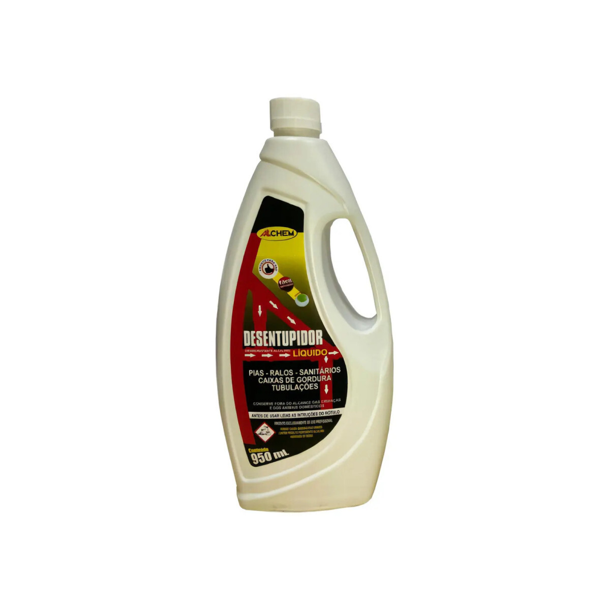 Desentupidor Líquido Allchem 950ml Super Concentrado Ação Rápida