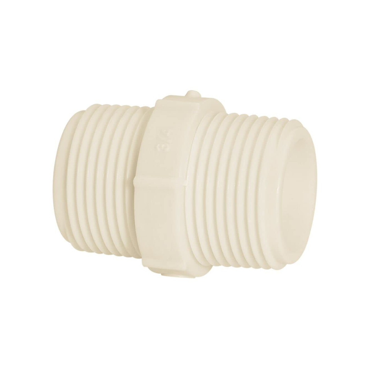 Nipel Rosca Pvc 1/2" Amanco Modelo 11758 Branco Hidráulico