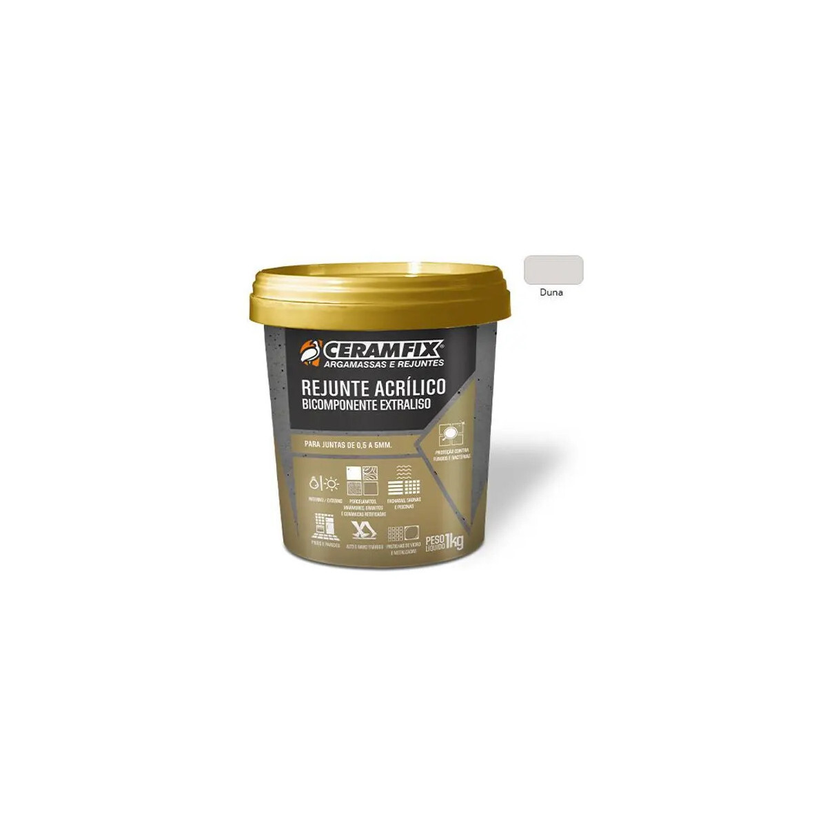 Rejunte Acrílico Monocomponente Colarte Duna Plus 1kg
