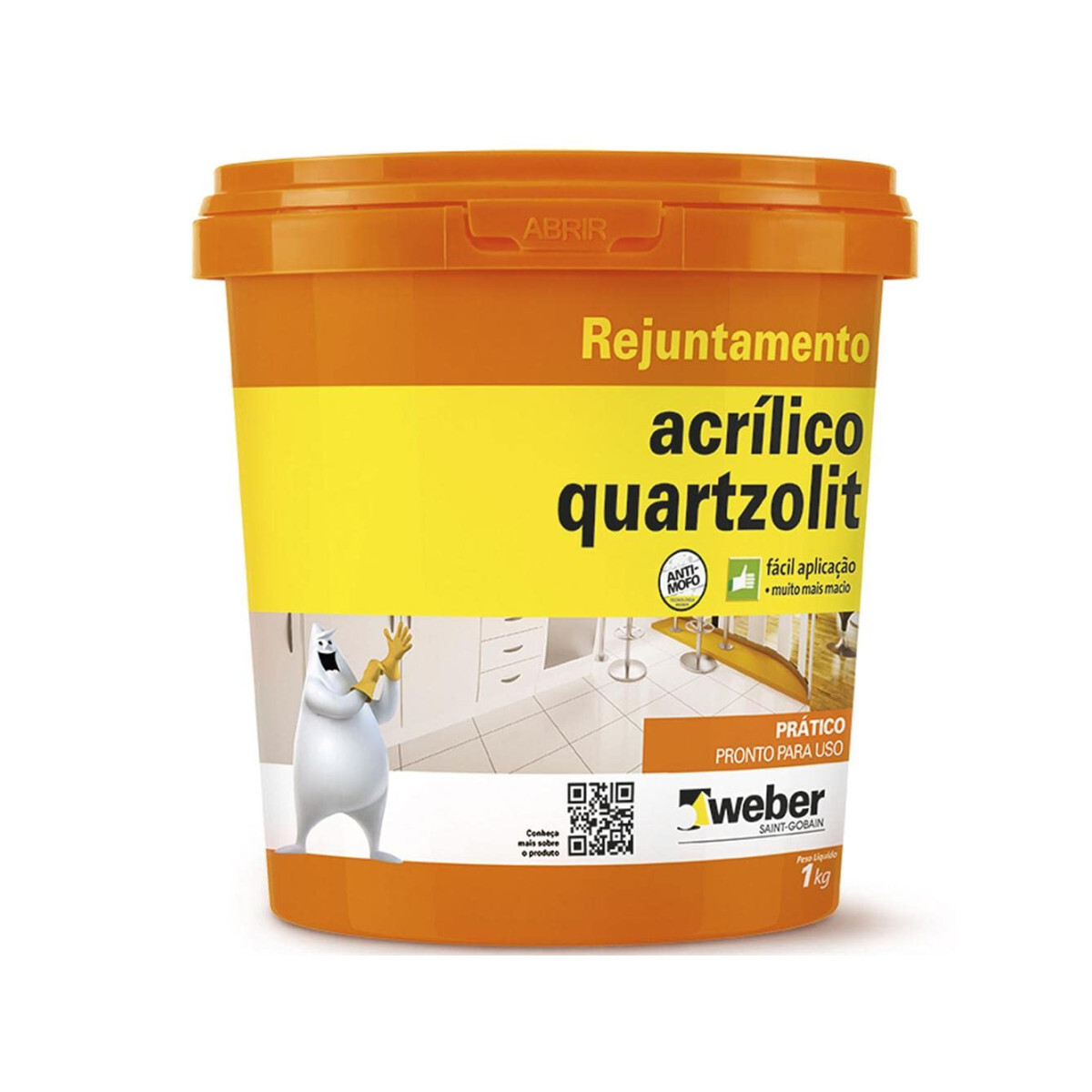 Rejunte Acrílico Bicomponente Argapoli Café 1kg