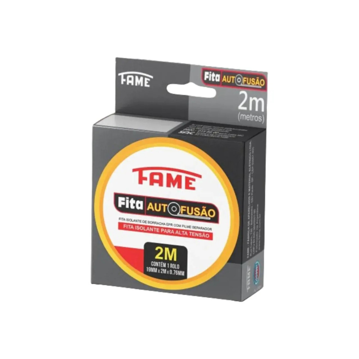 Fita Isolante Autofusão Fame 19mm X 2m X 0,76mm